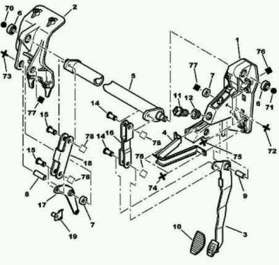 Brake Pedal Toe Board Assembly