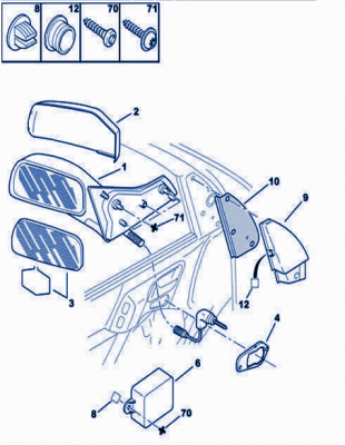 Xantia MK I Mirror.PNG