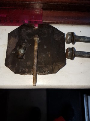 snapped bolt and cover
