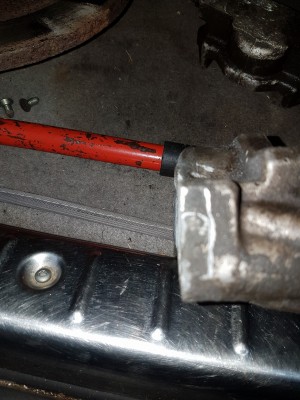 lip on edge of calliper