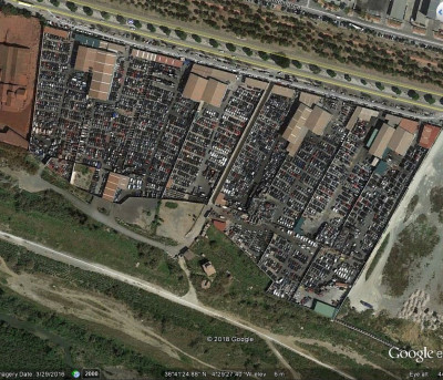 A dozen adjacent yards in Malaga