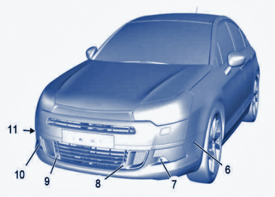 C5 X7 Parking Front Sensor Location.PNG