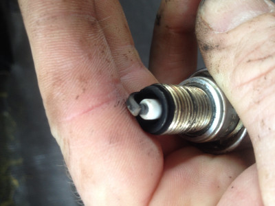 Talbot express spark plugs after 400miles