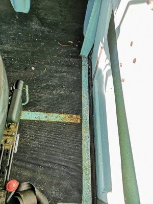 Offside door "seals" refitted