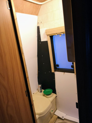 Bathroom panelling 80% done
