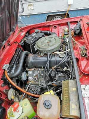 Nearside engine bay