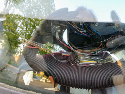 Having to look through the windscreen because the dash is in the way