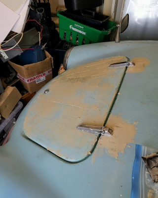 Front service cover repaired