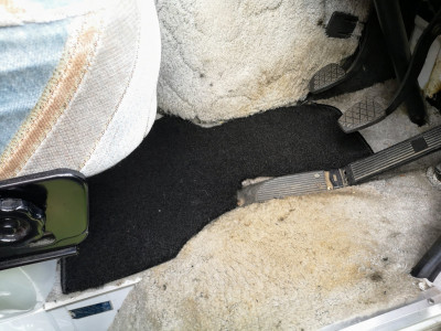 Offside mat positively butchered to fit
