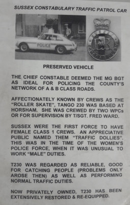 Police car info - own work
