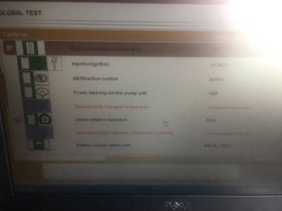global test screen shot