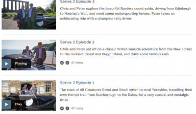Peter Davidson/Chris Timothy<br />Great British Car Journeys