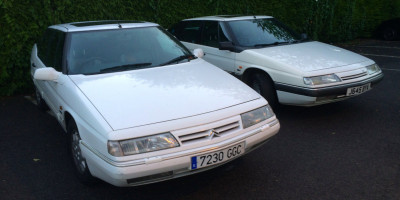 Rob's and our white XMs, 2015.JPG