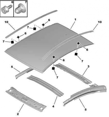 C5 X7 Roof Panel