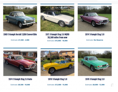 Colourful Stags Anglia Car Auctions<br />4th April 2020
