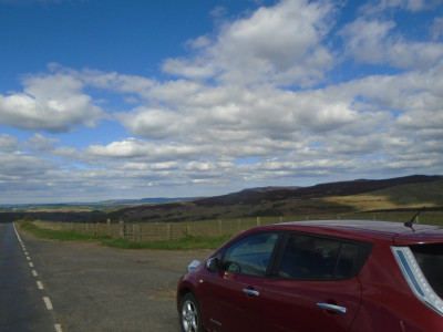 someone has driven to the back of beyond in their leccy car too!