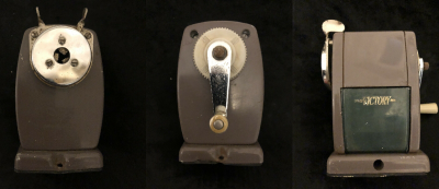 the communal pencil sharpener