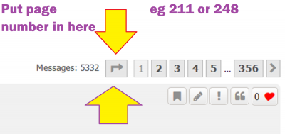 How to navigate to a particular page number