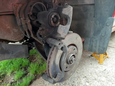 Disc and caliper refitted...