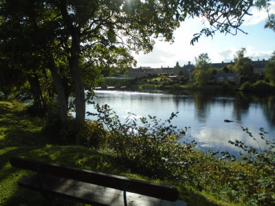 Riverside scene Wark North Tyne