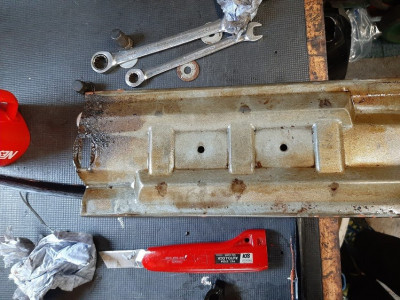 baffle plate before cleaning