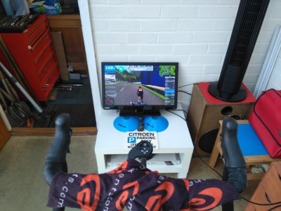 My cycling pain cave...