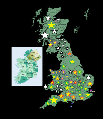 map after Peeblesshire claimed