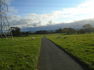 Looking down toward Halton from the gates you photographed from the B6318