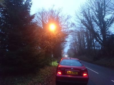 Sodium light in Hertfordshire