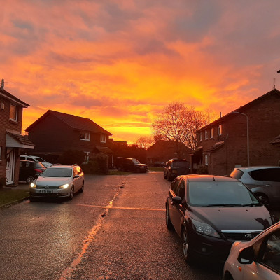 Fire sky!