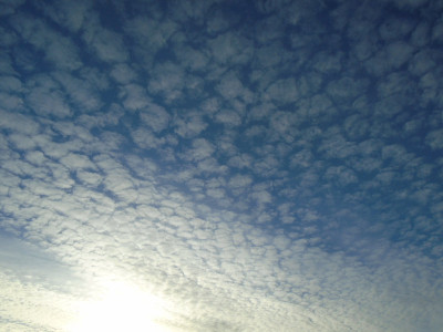 Very nice patterns in the sky from the dunes