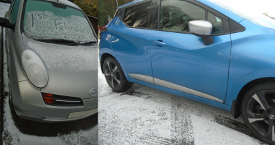 Two Micras.  <br />One is a nice bright colour but I prefer the £100 one!