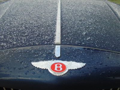a winter Bentley