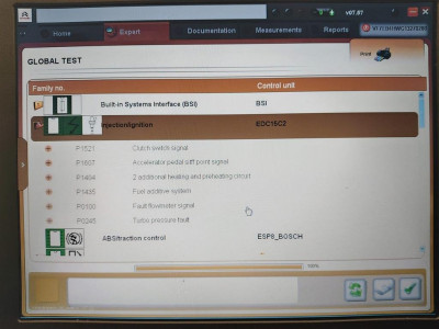 Injection Fault Codes