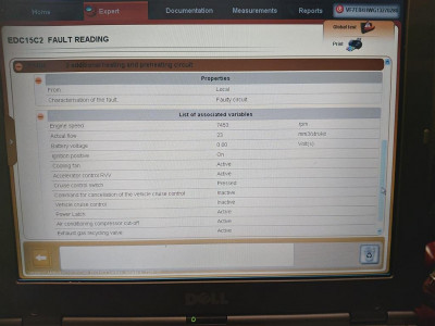 P1404 fault code expansion on Lexia (Citroen C8)