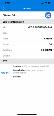 Fault code