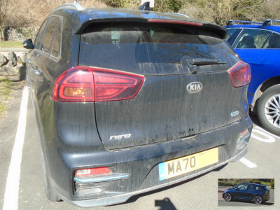 A KIA Niro Electric and a <br />Tiny BMW I3