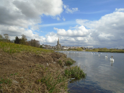 No 9a   the river the sky and the town