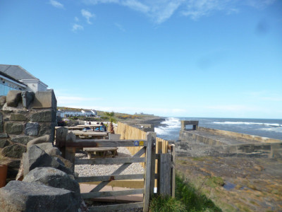 The Jolly Fisherman has one of the best alfresco sitooteries with a view in Northumberland