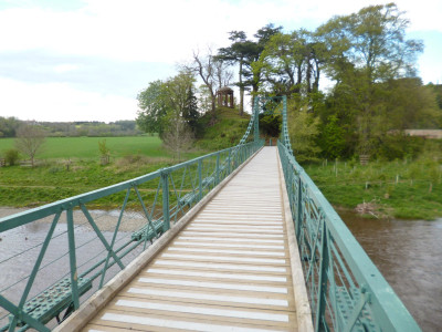 NCN1 Bridge over the Tweed Dryburgh Borders