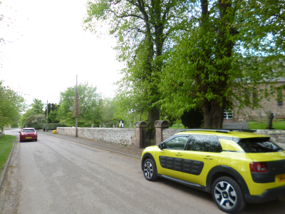 The Car in front is a Nissan<br />The Car Behind is one of Citroens More Colourful and interesting offerings of recent times.