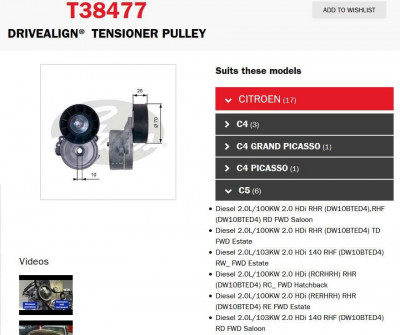 Gates tensioner - Gates, fair use