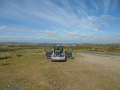 BB mIcra getting a breath of fresh Yorkshire air between Wensleydale and Swaledale