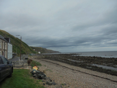 Stony beach particularly good for collecting sea glass