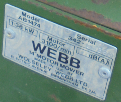 Nice address Wolseley Webb<br />Very Eddy Grant!