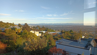 The Southern Alps at breakfast