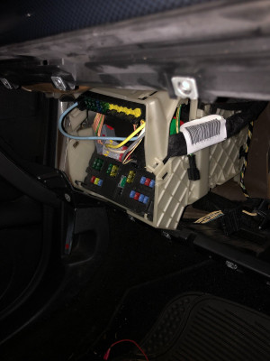 BSI behind glovebox / dash