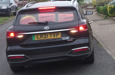 MG5 Exclusive outside my neighbour's on my return, collecting from school!
