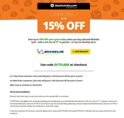 Blackcircles October offer