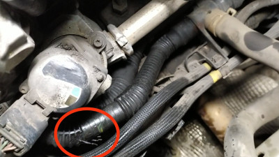 Leaking coolant pipe 307 HDi 1.6